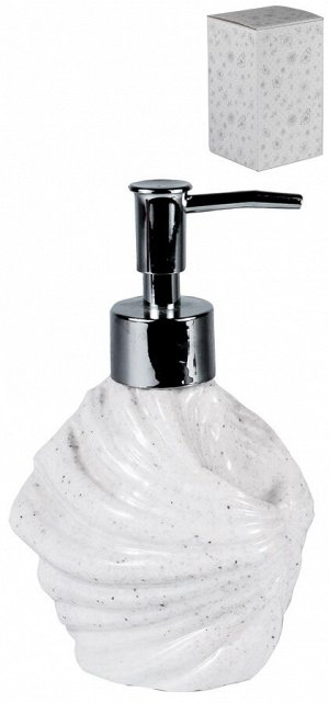 1 дозатор для жидкого мыла, керамика, пластик. трубка с гальваническим покрытием, упаковка - гофрокороб