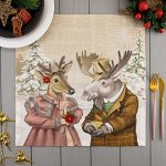 Салфетка &quot;Этель&quot; Winter holidays (Вид 4) 40х40см, 100% хл, саржа 190 гр/м2