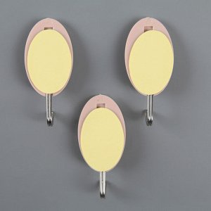 Набор крючков на липучке «Мороженое», 3 шт, цвет и форма МИКС