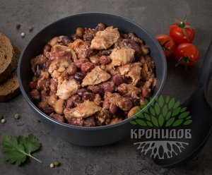 Свинина с фасолью 250г.,1/15