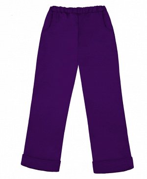 Теплые фиолетовые брюки для девочки 75764-ДО16