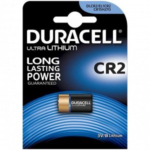 Батарейка Duracell CR2 3V литиевая, 1BL. 52003019