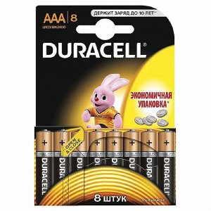 Батарейки DURACELL ААA/LR03-8BL BASIC бл/8 штр.  5000394203341