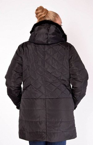 Куртка 846 Стеганая женская куртка с отделкой из натурального меха норки. Размер-в-размер. Выдерживает температуру до минус 15 градусов. Теплая. Легкая. Комфортная. Практичная. Верх: 100% ПЭ Наполните