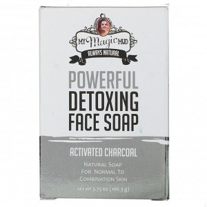 My Magic Mud, Powerful Detoxing Face Soap, Activated Charcoal, 3.75 oz (106.3 g)