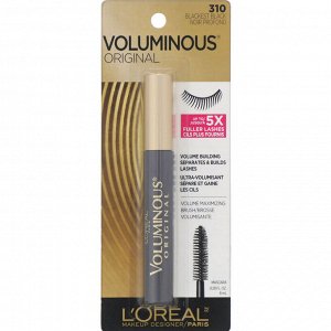 L'Oreal, Тушь для ресниц Voluminous Original, угольно-черная 310, 8 мл