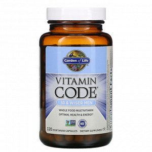 Garden of Life, Vitamin Code, для мужчин от 50, 120 вегетарианских капсул