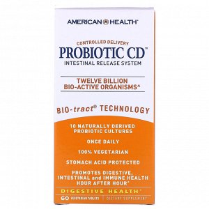 American Health, Probiotic CD, Intestinal Release System, 60 Vegetarian Tablets