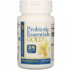 Whitaker Nutrition, Probiotic Essentials Gold, 24 Billion CFU, 30 Capsules