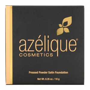 Azelique, Компактная пудра с атласной основой, темная, этичный, сертифицированный веганский продукт, 0,35 унции (10 г)