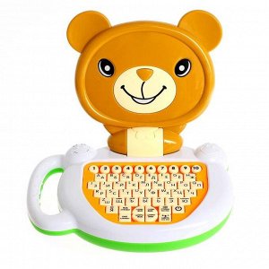 Обучающий компьютер «Медвежонок», звук, цвет коричневый