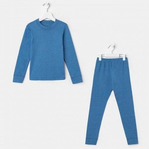 Комплект для девочки (джемпер, брюки), цвет синий, рост 128 см (34)