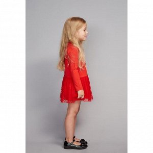 Платье для девочки, цвет красный, рост 92 см (52)