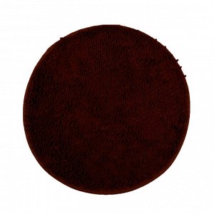 Круглый коврик ЛАПША - шоколадный Диаметр 80 см