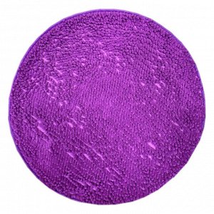 Круглый коврик ЛАПША - фиолетовый Диаметр 80 см