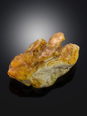 Крупный кусочек натурального балтийского янтаря необычной формы, 006607287