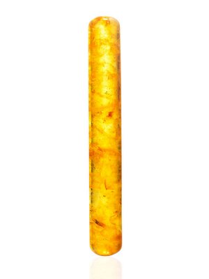 Массажная палочка из натурального формованного янтаря золотистого цвета, 013408425