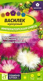 Цветы Василек Императорская Смесь мускусный/Сем Алт/цп 0,3 гр.