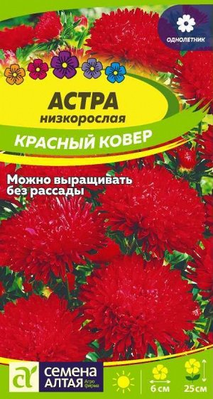 Астра Красный ковер низкорослая/Сем Алт/цп 0,2 гр.