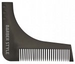 CO-007 Расческа для бороды DEWAL , черная , 9,5х11 см