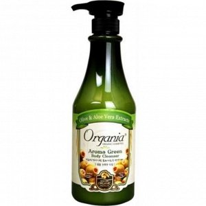 «White Cospharm» Aroma Green Body Cleanser Гель для душа с Алоэ и Зеленым чаем, 750 мл