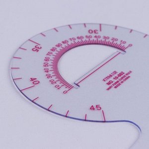 Лекало портновское метрическое «Запятая», с проймой, 24 - 11,5 см, цвет прозрачный