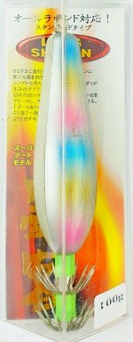 Кальмарница-грузило JpFishing Gloss (100гр, Rainbow UV Glow)