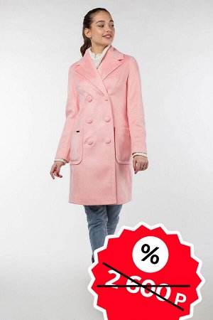 01-05172 Пальто женское демисезонное SALE Неопрен светло-розовый