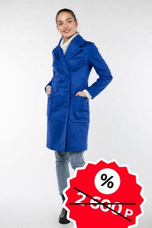 01-05171 Пальто женское демисезонное SALE Неопрен сапфир