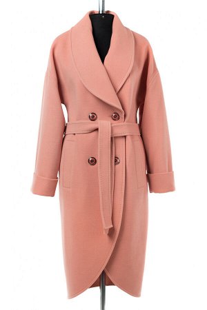 01-09217 Пальто женское демисезонное (пояс) Кашемир розовый