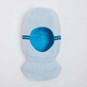 Шлем-капор детский, цвет голубой, размер 50-52