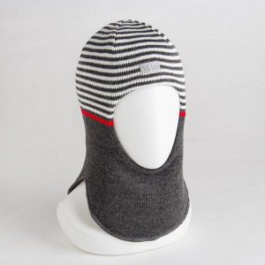 Шлем-капор детский, цвет графитовый, размер 50-52
