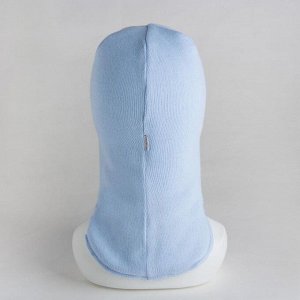 Шлем-капор для мальчика, цвет голубой, размер 50-52