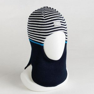Шлем-капор детский, цвет тёмно-синий, размер 50-52