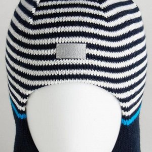 Шлем-капор детский, цвет тёмно-синий, размер 50-52