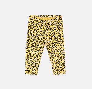 Бриджи для девочки Crockid КР 4321 желтый, леопард к269