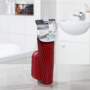 Набор для ванной QLux, 2 предмета: мыльница, футляр для зубной щётки, пасты, цвет МИКС