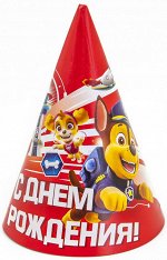 501201 Колпак &quot;С Днем Рождения. Щенячий патруль&quot;, 6 шт.