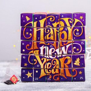 Чайная коллекция Happy New Year: ассорти вкусов, 25 пирамидок