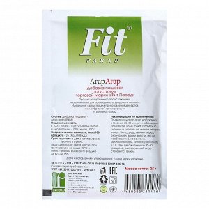 Fitparad Загуститель Агар-агар 25 г (пакет-саше)