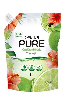 PIGEON	PURE VIRGIN MOJITO DISH DETERGENT Средство для мытья посуды  (с ароматом лайма) 1000мл