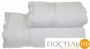 1010G10087101 Soft cotton лицевое полотенце DIVA DANTELLI 50X100 белый
