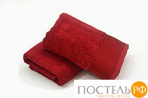 1018G11109115 Soft cotton лицевое полотенце VERA 50х100 красный 4016