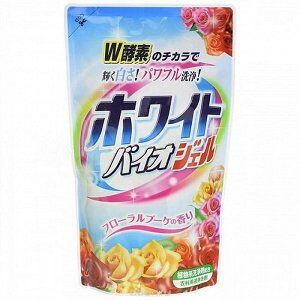 828155 "Nihon Detergent" Жидкое средство для стирки белья (с отбеливающим и смягчающим эффектами, мягкая упаковка), 810 гр