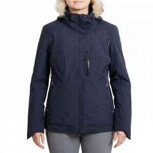 Куртка теплая водонепроницаемая женская 580 синяя FOUGANZA