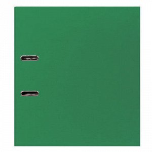 Папка-регистратор STAFF "Manager" с покрытием из ПВХ, 50 мм, без уголка, зеленая, 225979