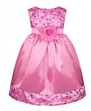 Розовое нарядное платье для девочки 47643-ДН16