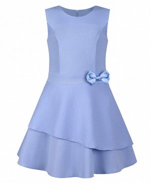 Голубое нарядное платье для девочки 80522-ДЛН19