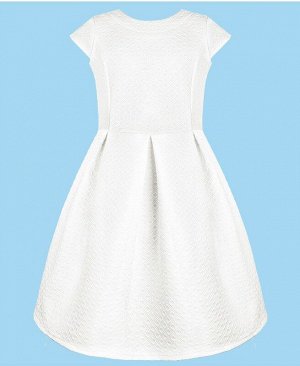 Белое платье с ремнем для девочки 78341-35206