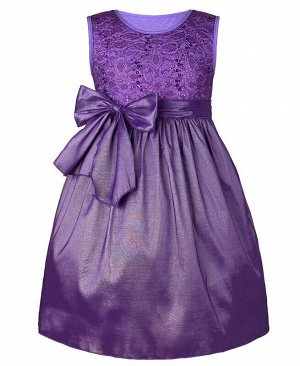 Сиреневое нарядное платье для девочки 81041-ДН17